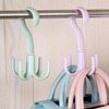 Space Saving Rotated Hanger Hooks Wardrobe Clothes Rack Hanger Organizer Bag Hanger Shoes Belt Scarf Hanging Rack Closet Hanger 1