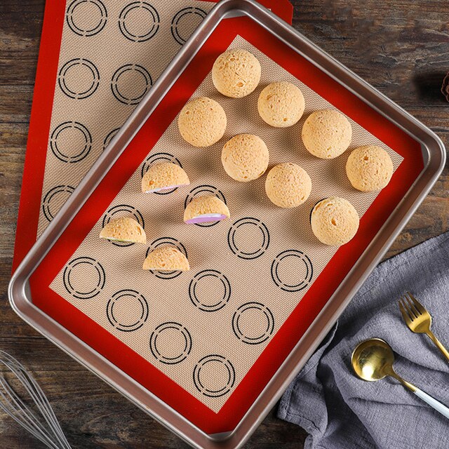 Silicone Macaron Baking Mat - for Bake Pans - Macaroon/Pastry/Cookie Making - Professional Grade Nonstick 4