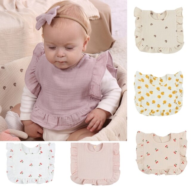 Korean Style Baby Feeding Drool Bib Infants Saliva Towel Cotton Burp Cloth Newborn Toddler Kids Clothes Accessiories G99C 1