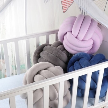 Soft Knot Ball Cushions Bed Stuffed Pillow Home Decor Cushion Ball Plush Throw Drop Shipping 1