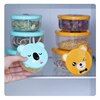 4pcs Children Plastic Cartoon Cute Bento Box Japanese Outdoor Food Storage Container Kids Student Microwave Lunch Box Utensils 5