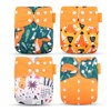 Happyflute 2022 New Fashion Style Baby Nappy 4pcs/set Diaper Cover Waterproof&Reusable Cloth Diaper 1