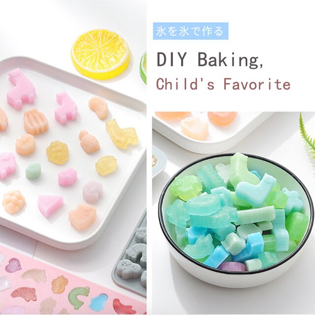Kinds Sugarcraft Silicone Mold Dropper Grids Gummy Animal Fondant Chocolate Candy Mould Cake Baking Decorating Tools Resin Art 3