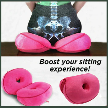 Multifunctional Dual Comfort Seat Cushion Memory Foam of Hip Lift Seat Cushion Beautiful Butt Latex Seat Cushion Comfy for Home 2