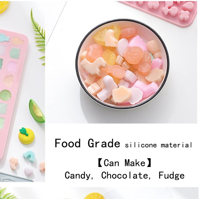 Kinds Sugarcraft Silicone Mold Dropper Grids Gummy Animal Fondant Chocolate Candy Mould Cake Baking Decorating Tools Resin Art 4