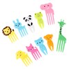 2-24pcs Animal Farm Fruit Fork Mini Cartoon Children Snack Cake Dessert Food Fruit Pick Toothpick Bento Lunches Party Decor 6