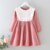 Girls' Dresses 2021 Autumn New Style Children Baby Kids Clothing Korean Japanese Style Loose Lace Lapel Girl Fashionable Dress 11