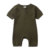 Summer Newborn Baby Romper Soild Color Baby Clothes Girl Rompers Cotton Short Sleeve O-neck Infant Boys Romper 0-24 Months 12