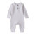 Summer Unisex Newborn Baby Clothes Solid Color Baby Rompers Cotton Knitted Long Sleeve Toddler Jumpsuit Infant Clothing 3-18M 17