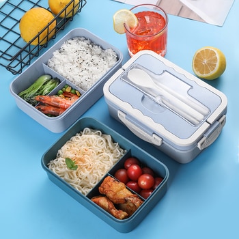 Adult Lunch Box Bento Box for Kids 1000ML Food Containers Microwae Heating Dishwasher , Lunch Bag 2