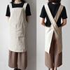 Cotton And Linen Apron Smock Women Men kitchen Anti-fouling Milk Tea Coffee Shop Florist Overalls Delantal Logo Print 1