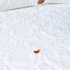 Solid Color Quilted Embossed Waterproof Mattress Protector Fitted Sheet Style Cover for Mattress Thick Soft Pad for Bed 4