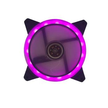 120mm Led Computer Cooling Fan PC Case Fan Cooler Adjustable 52CFM De-vibration Rubber 12V Mute Ventilador PC Computer Cool Fan 1