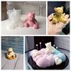 3D Silicone Mold DIY Geometry Stereo Bear Deer Cat Bunny Animal Mold Ornament Mold Cake Decoration Tools Easter Rabbit 1