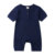 Summer Newborn Baby Romper Soild Color Baby Clothes Girl Rompers Cotton Short Sleeve O-neck Infant Boys Romper 0-24 Months 14