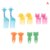 6/8/10pcs Animal Farm Dinosaur Fruit Fork Mini Cartoon Children Snack Cake Dessert Pick Toothpick Bento Lunches Party Decoration 15