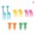 6/8/10pcs Animal Farm Dinosaur Fruit Fork Mini Cartoon Children Snack Cake Dessert Pick Toothpick Bento Lunches Party Decoration 15