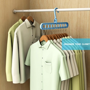 Clothes Hanger Closet Organizer Space Saving Hanger Multi-Port Clothing Rack Plastic Scarf Cabide Storage Hangers For Clothes 2
