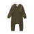 Summer Unisex Newborn Baby Clothes Solid Color Baby Rompers Cotton Knitted Long Sleeve Toddler Jumpsuit Infant Clothing 3-18M 10
