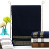 Luxury Premium Bath Towel Golden Thread Embroidery Cloud Pattern Orient Style 100% Combed Cotton Sauna Shower Beach Towels 3