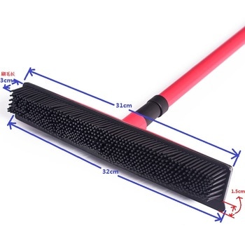 Multifunctional telescopic broom magic rubber besom cleaner pet hair removal brush home floor dust mop & carpet sweeper 1