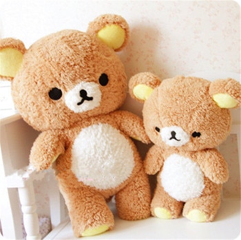 55cm japanese kawaii cute San-x Rilakkuma Relax Bear pillow ,Kids rilakkuma bear birthday gift,christmas bear Toy 2