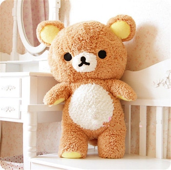 55cm japanese kawaii cute San-x Rilakkuma Relax Bear pillow ,Kids rilakkuma bear birthday gift,christmas bear Toy 1