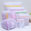 7 Pcs Laundry bag Zipped Wash Mesh Bag Clothing Care Foldable Protection Washing Net Filter for Lingerie Underwear Bra Sock 1