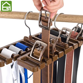 Tie Belt Hanger Wardrobe Belt Rotating Organizer Rack Multifuctional Scarf Hanger Home Closet Storage Holder 1