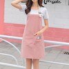 Fashion Simple SmallFresh Stripe Kitchen Antifoul Apron Pinafore Woman Cooking Accessories Cafe Restaurant Flower Shop Overalls 4