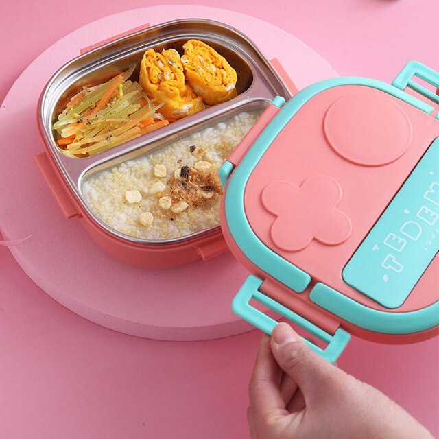 Outing Tableware 304 Portable Stainless Steel Lunch Box Baby Child Student Outdoor Camping Picnic Food Container Bento Box 4