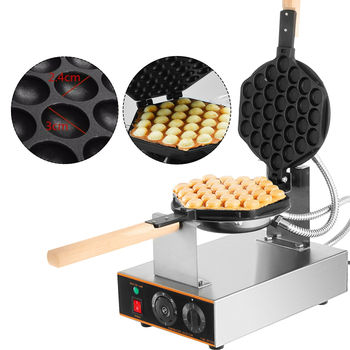 VEVOR Egg Bubble Waffle Maker 1400W Commercial Electric Nonstick Cake Baking Pan Eggettes Puff Home Kitchen Cooking Appliance 2
