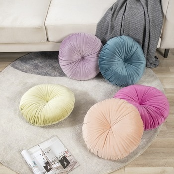 40x40cm Round Pouf Tatami Cushion Pillow Floor Cushions Soft Seat Pillow Pad Throw Pillow Cushion Home Sofa Tatami cushion 35x35 2