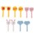 2-24pcs Animal Farm Fruit Fork Mini Cartoon Children Snack Cake Dessert Food Fruit Pick Toothpick Bento Lunches Party Decor 14