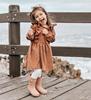 Girls' Dress New Korean Version Of The Autumn New Corduroy Pleated Lace Princess Dress Children Toddler Baby Kids Clothing 2-6Y 2