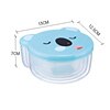 4pcs Children Plastic Cartoon Cute Bento Box Japanese Outdoor Food Storage Container Kids Student Microwave Lunch Box Utensils 4