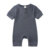 Summer Newborn Baby Romper Soild Color Baby Clothes Girl Rompers Cotton Short Sleeve O-neck Infant Boys Romper 0-24 Months 16
