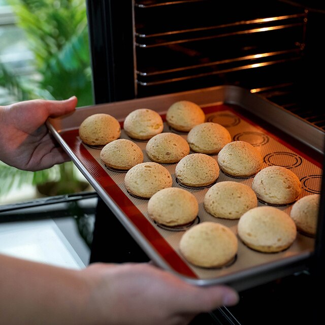 Silicone Macaron Baking Mat - for Bake Pans - Macaroon/Pastry/Cookie Making - Professional Grade Nonstick 5
