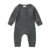 Summer Unisex Newborn Baby Clothes Solid Color Baby Rompers Cotton Knitted Long Sleeve Toddler Jumpsuit Infant Clothing 3-18M 12