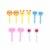 2-24pcs Animal Farm Fruit Fork Mini Cartoon Children Snack Cake Dessert Food Fruit Pick Toothpick Bento Lunches Party Decor 10