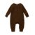 Summer Unisex Newborn Baby Clothes Solid Color Baby Rompers Cotton Knitted Long Sleeve Toddler Jumpsuit Infant Clothing 3-18M 8