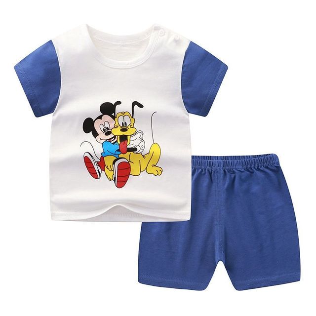 2021 Casual Baby Kids Sport Clothing Disney Mickey Mouse Clothes Sets for Boys Costumes 100% Cotton Baby Clothes 9M -4 Years Old 3