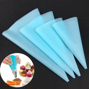 4Pcs/1Pcs Kitchen Gadgets Cream Pastry Bag Baking Accessories DIY Cake Decorating Food Grade EVA/TPU Reusable Piping Bags 1