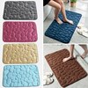 Cobblestone Embossed Bathroom Bath Mat Non-slip Carpets In Wash Basin Bathtub Side Floor Rug Shower Room Doormat Memory Foam Pad 1