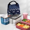 Japanese style Multi-layer lunch box food container storage Portable Leak-Proof bento box for kids with Soup Cup Breakfast Boxes 3