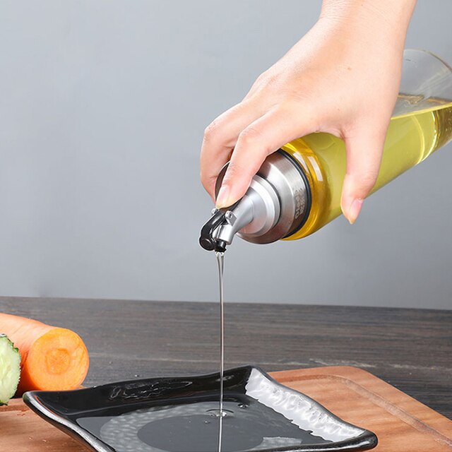 Olive Oil Sprayer Drip Wine Pourers Liquor Dispenser Leak-proof Nozzle ABS Lock Sauce Boat Bottle Stopper Kitchen Bar BBQ Tool 4