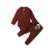 Infant Newborn Baby Girl Boy Spring Autumn Ribbed/Plaid Solid Clothes Sets Long Sleeve Bodysuits + Elastic Pants 2PCs Outfits 14