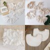 Korean Style Toddler Kids Lace Floral Bibs Cute Hollow Out False Collar Children Clothes Accessiory Pure Color Baby Girls Cotton 1