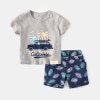 Brand Cotton Baby Sets Leisure Sports Boy T-shirt + Shorts Sets Toddler Clothing Baby Boy Clothes 1