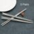 5 Pairs of Metal Chopsticks Household High Temperature Sterilizable Non-slip Stainless Steel Chopsticks Set Kitchen Accessories 8